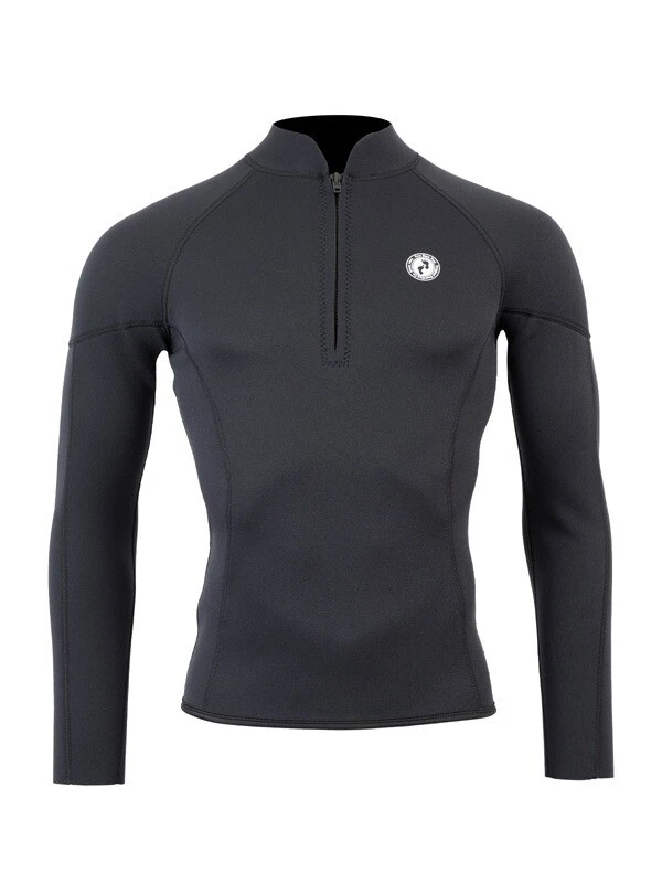 Two Bare Feet Perspective Half Zip 2.5mm Wetsuit Jacket & Pants Set (Black) - Image 5