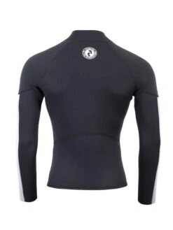 Two Bare Feet Perspective Half Zip 2.5mm Wetsuit Jacket (Black/Grey/Grey) -Diving Adventure unisex perspective halfzip jacket black grey grey 5 6