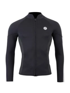 Two Bare Feet Perspective Full Zip 2.5mm Wetsuit Jacket & Shorts Set (Black/Grey/Grey) -Diving Adventure utin8f x