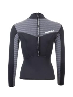 Two Bare Feet Womens Aspect Back Zip 2.5mm Wetsuit Jacket & Shorts Set (Black/Grey Stripes) -Diving Adventure w4wb7b m