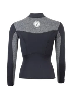 Two Bare Feet Womens Aspect Fleece Lined Zipless Thermal 2.5mm Superstretch Wetsuit Top & Pants Set (Black/Grey) -Diving Adventure w8rqs7 w