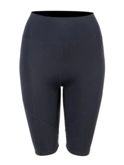 Two Bare Feet Womens Aspect Fleece Lined Zipless Thermal 2.5mm Superstretch Wetsuit Top & Shorts Set (Black/Grey Stripes) -Diving Adventure wcwsxi 2