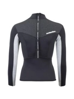 Two Bare Feet Womens Aspect Back Zip 2.5mm Wetsuit Jacket & Hotpants Set (Black/Grey/Grey) -Diving Adventure wfcv24 c