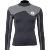 Two Bare Feet Womens Aspect Back Zip 2.5mm Wetsuit Jacket (Black/Grey)