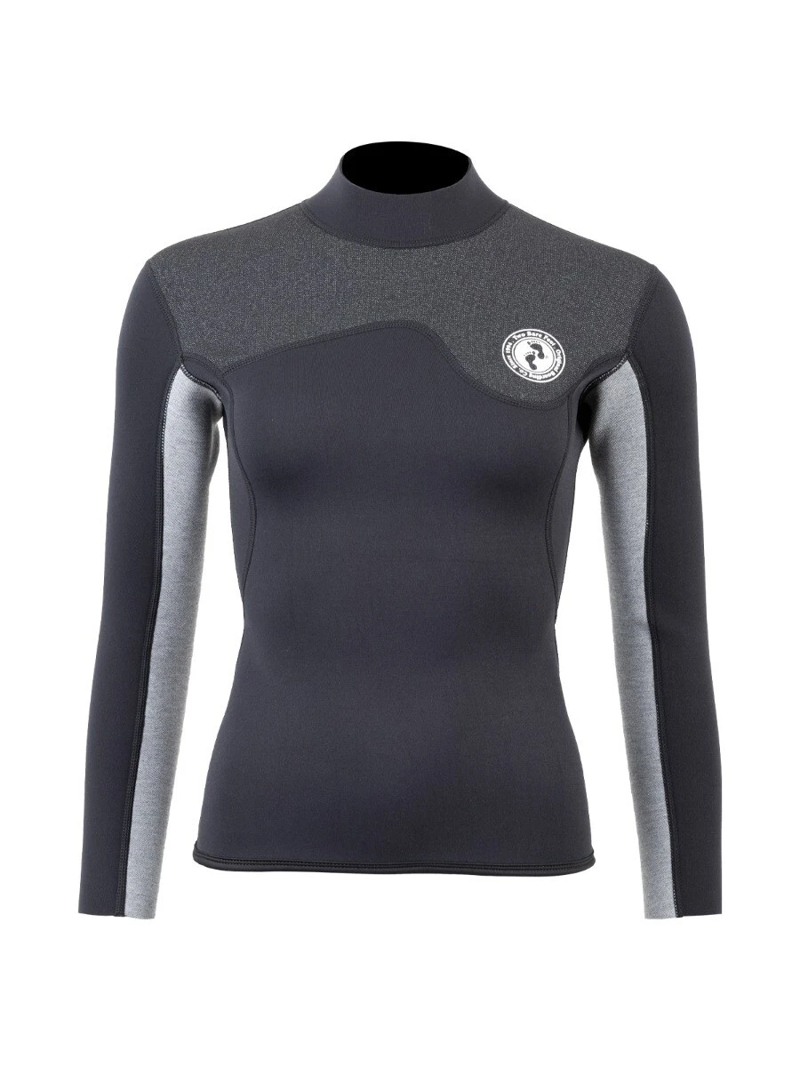 Two Bare Feet Womens Aspect Back Zip 2.5mm Wetsuit Jacket & Pants Set (Black/Grey/Grey) - Image 5