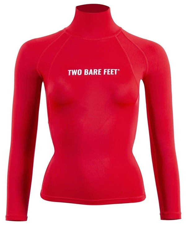 Two Bare Feet Unisex Long Sleeve Rash Vest (Red) 1 Two Bare Feet Unisex Long Sleeve Rash Vest (Red)