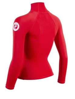 Two Bare Feet Unisex Long Sleeve Rash Vest (Red) 11 Two Bare Feet Unisex Long Sleeve Rash Vest (Red) -Diving Adventure womens long sleeve red 4