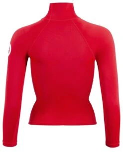 Two Bare Feet Unisex Long Sleeve Rash Vest (Red) 12 Two Bare Feet Unisex Long Sleeve Rash Vest (Red) -Diving Adventure womens long sleeve red 5