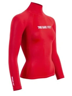 Two Bare Feet Unisex Long Sleeve Rash Vest (Red) 15 Two Bare Feet Unisex Long Sleeve Rash Vest (Red) -Diving Adventure womens long sleeve red 8