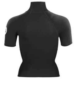 Two Bare Feet Unisex Short Sleeve Rash Vest (Black) -Diving Adventure womens short sleeve black 5