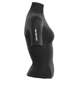 Two Bare Feet Unisex Short Sleeve Rash Vest (Black) -Diving Adventure womens short sleeve black 7