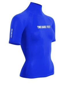 Two Bare Feet Unisex Short Sleeve Rash Vest (Blue) 15 Two Bare Feet Unisex Short Sleeve Rash Vest (Blue) -Diving Adventure womens short sleeve blue 8