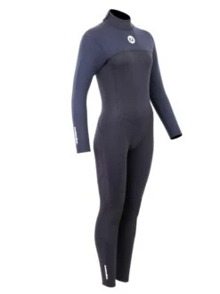 Two Bare Feet Thunderclap 5/4mm Womens Winter Wetsuit (Black) -Diving Adventure womens thunderclap 4.3 black 8