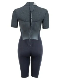Two Bare Feet Thunderclap Pro 3/2mm Womens Shorty Wetsuit (Black/Dark Grey) -Diving Adventure womens thunderclap pro shorty dark 5