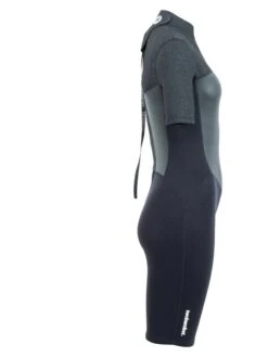 Two Bare Feet Thunderclap Pro 3/2mm Womens Shorty Wetsuit (Black/Dark Grey) -Diving Adventure womens thunderclap pro shorty dark 7