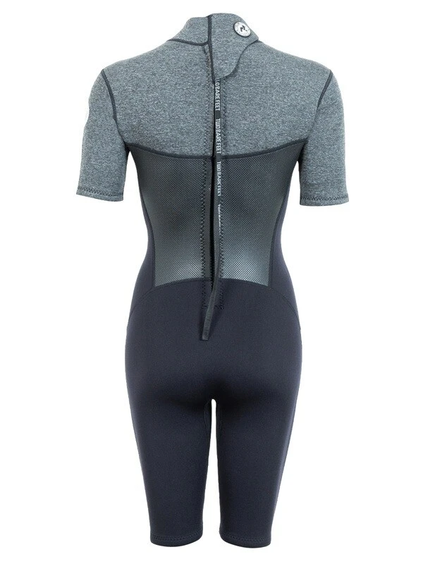 Two Bare Feet Thunderclap Pro 3/2mm Womens Shorty Wetsuit (Black/Delta Grey) 5 Two Bare Feet Thunderclap Pro 3/2mm Womens Shorty Wetsuit (Black/Delta Grey) - Image 5
