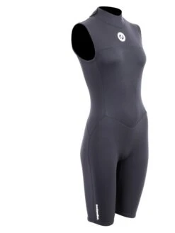 Two Bare Feet Thunderclap 2.5mm Womens Sleeveless Shorty Wetsuit (Black) -Diving Adventure womens thunderclap sleeveless shorty wetsuit 8